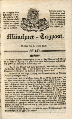 Münchener Tagpost (Münchener Morgenblatt) Freitag 8. Juni 1838