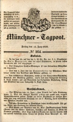 Münchener Tagpost (Münchener Morgenblatt) Freitag 15. Juni 1838