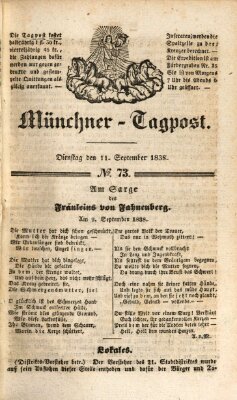 Münchener Tagpost (Münchener Morgenblatt) Dienstag 11. September 1838