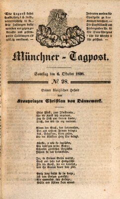 Münchener Tagpost (Münchener Morgenblatt) Samstag 6. Oktober 1838