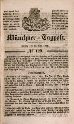 Münchener Tagpost (Münchener Morgenblatt) Freitag 10. Mai 1839