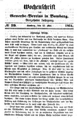 Wochenschrift des Gewerbe-Vereins Bamberg Sonntag 12. Juni 1864