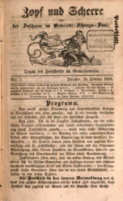 Der Beobachter im Gemeinde- und Gewerbewesen Mittwoch 28. Februar 1849