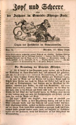 Der Beobachter im Gemeinde- und Gewerbewesen Samstag 17. März 1849