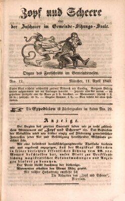 Der Beobachter im Gemeinde- und Gewerbewesen Mittwoch 11. April 1849