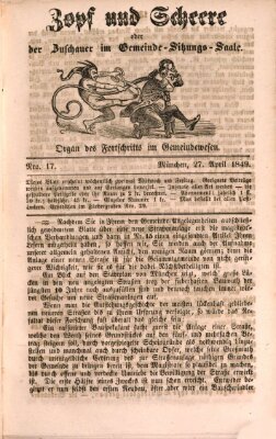 Der Beobachter im Gemeinde- und Gewerbewesen Freitag 27. April 1849