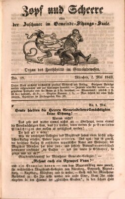 Der Beobachter im Gemeinde- und Gewerbewesen Mittwoch 2. Mai 1849