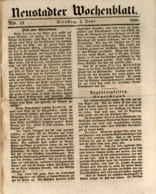 Neustadter Wochenblatt Dienstag 5. Juni 1838