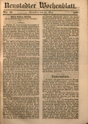 Neustadter Wochenblatt Dienstag 11. Mai 1841