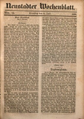 Neustadter Wochenblatt Dienstag 6. Juli 1841