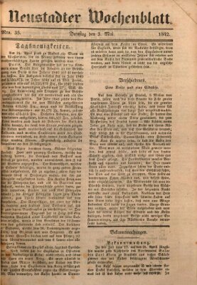 Neustadter Wochenblatt Dienstag 3. Mai 1842