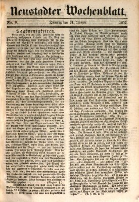 Neustadter Wochenblatt Dienstag 31. Januar 1843