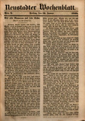 Neustadter Wochenblatt Freitag 26. Januar 1844