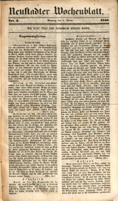 Neustadter Wochenblatt Dienstag 6. Januar 1846