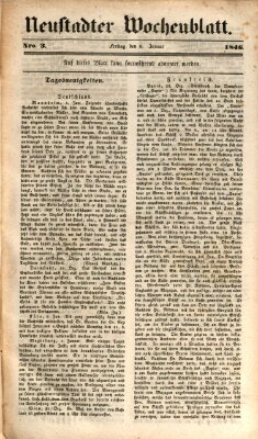 Neustadter Wochenblatt Freitag 9. Januar 1846