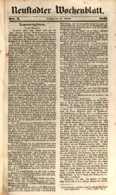 Neustadter Wochenblatt Freitag 30. Januar 1846