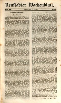 Neustadter Wochenblatt Dienstag 3. Februar 1846