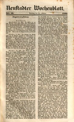 Neustadter Wochenblatt Dienstag 24. Februar 1846