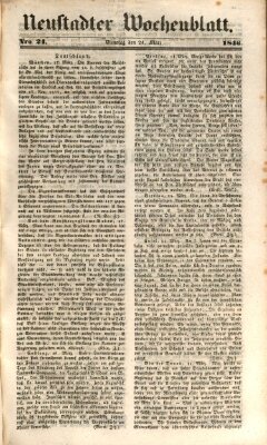 Neustadter Wochenblatt Dienstag 24. März 1846