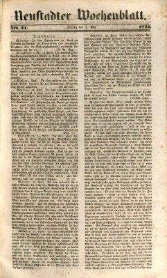 Neustadter Wochenblatt Freitag 1. Mai 1846