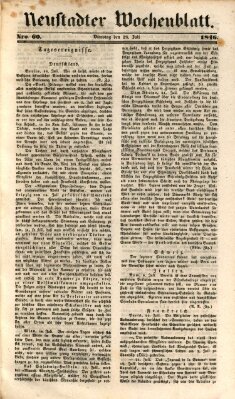 Neustadter Wochenblatt Dienstag 28. Juli 1846