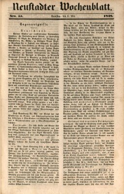 Neustadter Wochenblatt Samstag 6. Mai 1848