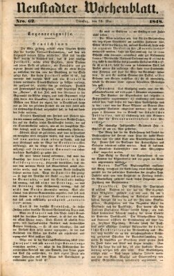 Neustadter Wochenblatt Dienstag 23. Mai 1848