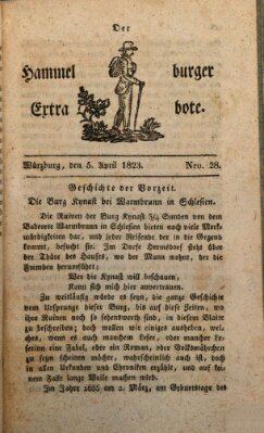 Der Hammelburger Extrabote Samstag 5. April 1823