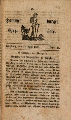 Der Hammelburger Extrabote Mittwoch 23. April 1823