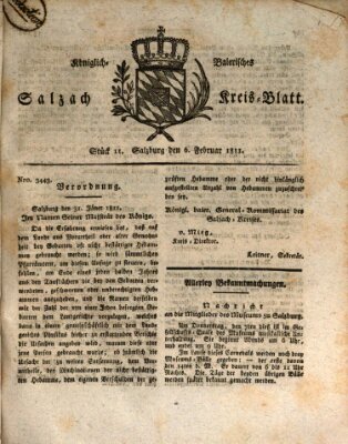 Königlich baierisches Salzach-Kreis-Blatt Mittwoch 6. Februar 1811