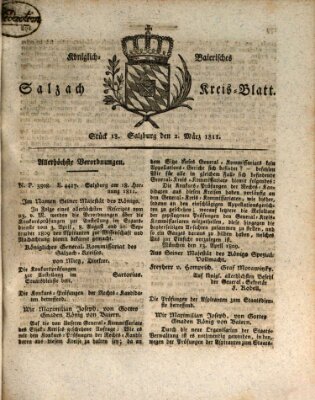 Königlich baierisches Salzach-Kreis-Blatt Samstag 2. März 1811