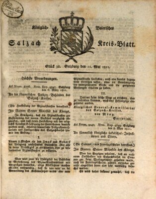 Königlich baierisches Salzach-Kreis-Blatt Samstag 11. Mai 1811