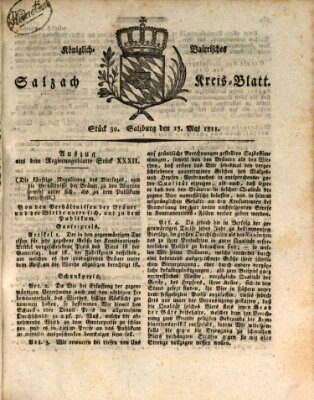 Königlich baierisches Salzach-Kreis-Blatt Mittwoch 15. Mai 1811