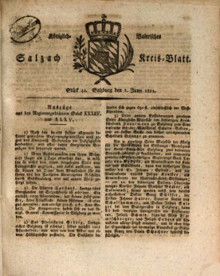 Königlich baierisches Salzach-Kreis-Blatt Samstag 1. Juni 1811