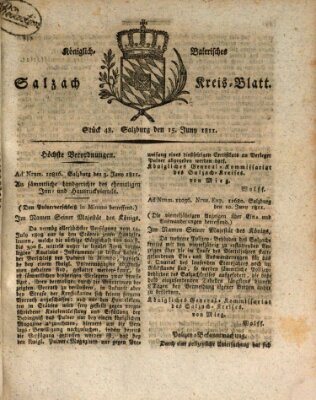 Königlich baierisches Salzach-Kreis-Blatt Samstag 15. Juni 1811