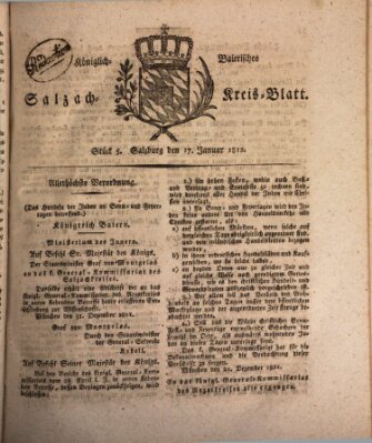 Königlich baierisches Salzach-Kreis-Blatt Freitag 17. Januar 1812