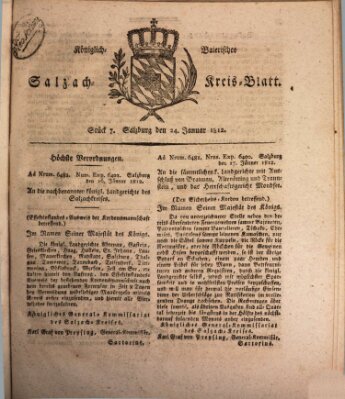 Königlich baierisches Salzach-Kreis-Blatt Freitag 24. Januar 1812