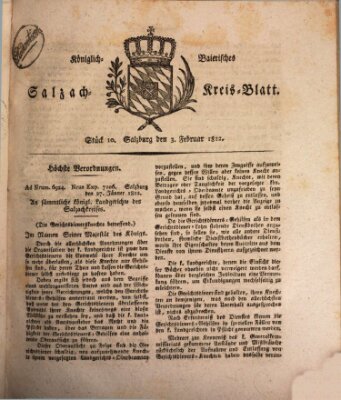 Königlich baierisches Salzach-Kreis-Blatt Montag 3. Februar 1812