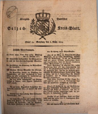 Königlich baierisches Salzach-Kreis-Blatt Freitag 6. März 1812