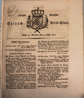 Königlich baierisches Salzach-Kreis-Blatt Montag 23. März 1812