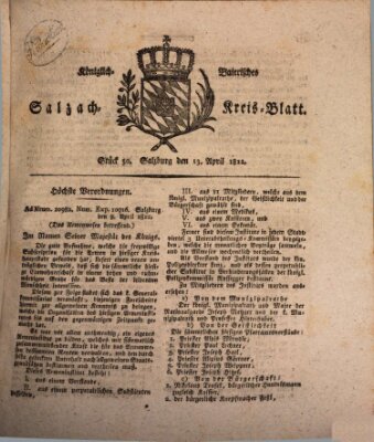 Königlich baierisches Salzach-Kreis-Blatt Montag 13. April 1812