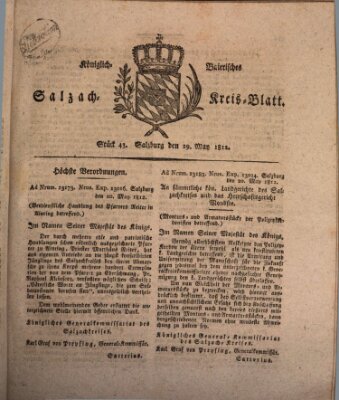 Königlich baierisches Salzach-Kreis-Blatt Freitag 29. Mai 1812