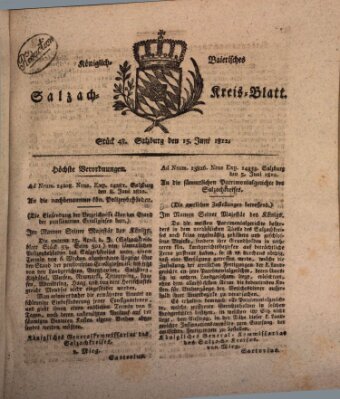 Königlich baierisches Salzach-Kreis-Blatt Montag 15. Juni 1812