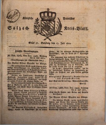 Königlich baierisches Salzach-Kreis-Blatt Freitag 17. Juli 1812