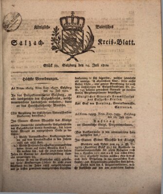 Königlich baierisches Salzach-Kreis-Blatt Freitag 24. Juli 1812