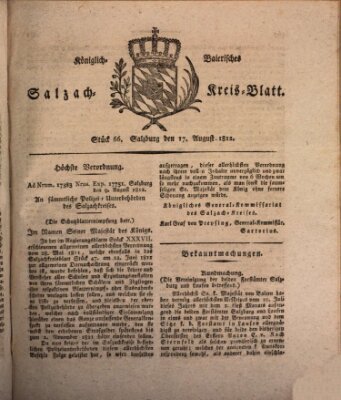 Königlich baierisches Salzach-Kreis-Blatt Montag 17. August 1812