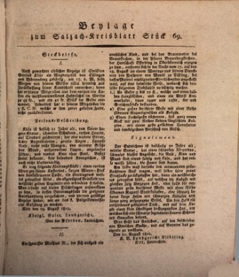 Königlich baierisches Salzach-Kreis-Blatt Freitag 28. August 1812