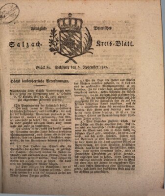 Königlich baierisches Salzach-Kreis-Blatt Freitag 6. November 1812