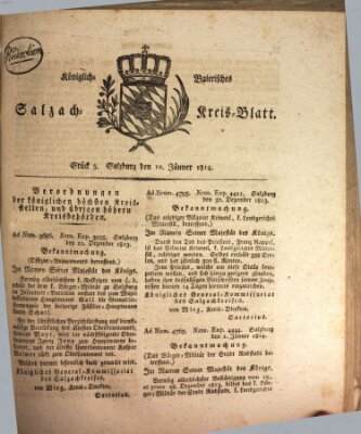 Königlich baierisches Salzach-Kreis-Blatt Montag 10. Januar 1814