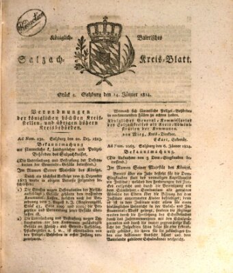 Königlich baierisches Salzach-Kreis-Blatt Freitag 14. Januar 1814